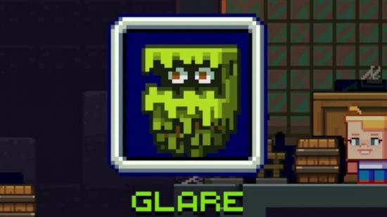 Minecrafts foreslåede blændingsmob (et par øjne inde i det, der ligner en flydende busk