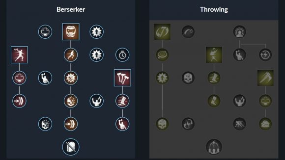 The skill tree for the best New World hatchet build for PvE