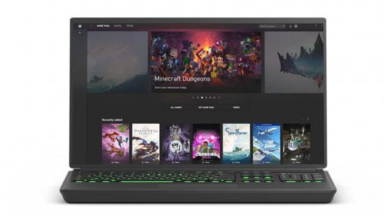Microsoft xbox app for PC on gaming laptop