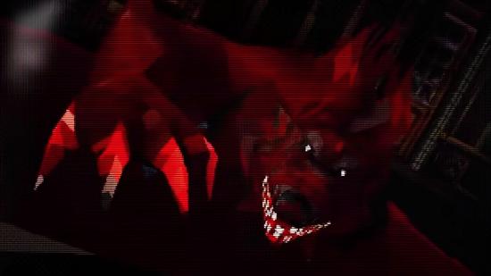 A screenshot from a fan-made demake of Bloodborne