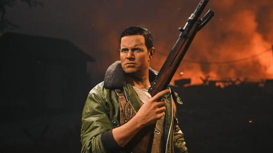 A Call of Duty: Vanguard player holds his shotgun