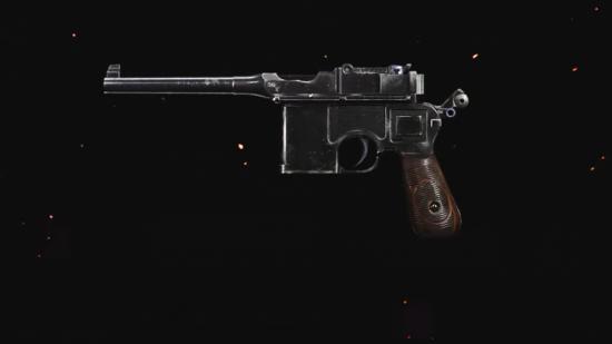 The Machine Pistol without any attachments in Call of Duty Vanguard's preview menu
