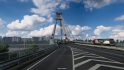 Crossing a Russian bridge in Euro Truck Simulator 2