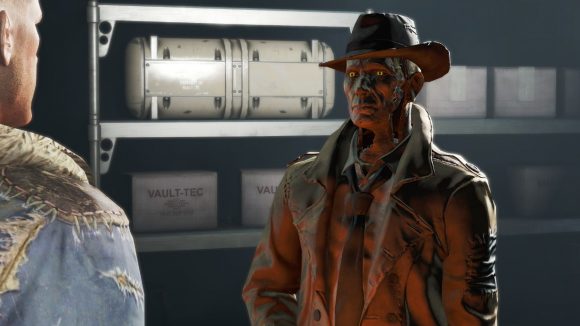 Talking to Nick Valentine in our Fallout 4 review