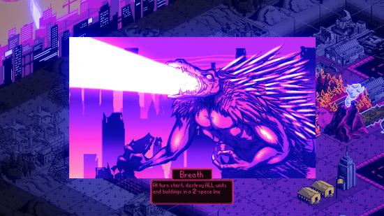 Breathing fire as a giant monster in Kaiju Wars