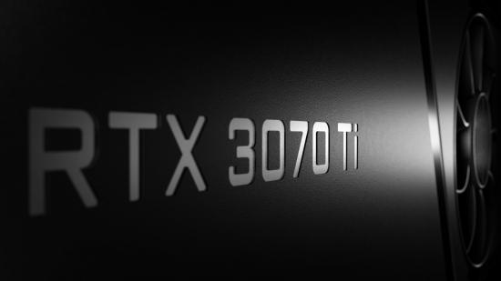 Un primo piano di una scheda grafica Nvidia RTX 3070 TI Founders Edition