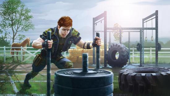 Thorn works out in a bit of promotional art for Rainbow Six Siege: High Calibre