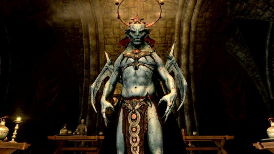 A demonic fellow in Skyrim: Anniversary Edition