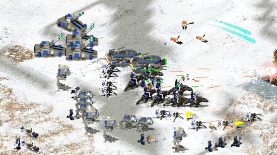 เกมที่ดีที่สุดเช่น Age of Empires - จักรวรรดิปลดปล่อยกองกำลังภาคพื้นดินทั้งหมดต่อต้านพันธมิตรกบฏในสนามรบสตาร์วอร์สกาแลคซี