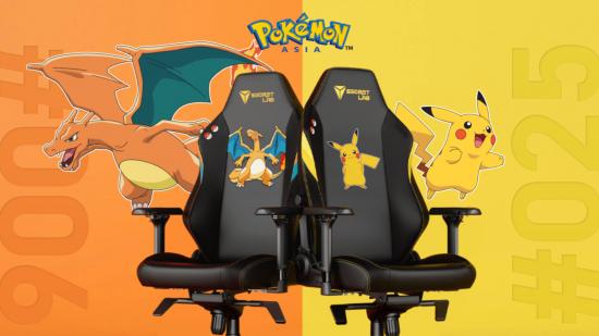 Secretlab's Pokemon-themed gaming chairs feature Charizard and Pikachu