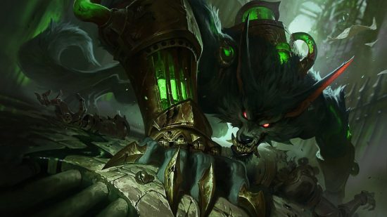Best jungle champion: a fierce looking wolfman cracks the ground with his claws