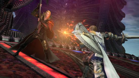The Warrior of Light does battle with Zenos in Final Fantasy XIV: Endwalker
