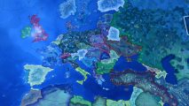 The world map in Hearts of Iron 4 mod Kaiserreich