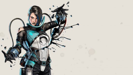 Personajes de Apex Legends: una mujer ejerce a Ferrfluid como arma