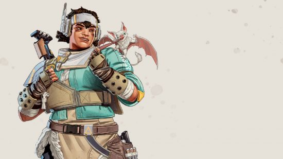 Guía de personajes de Legends de APEC: Una mujer blindada alimenta un bate blanco, un pedazo de cecina