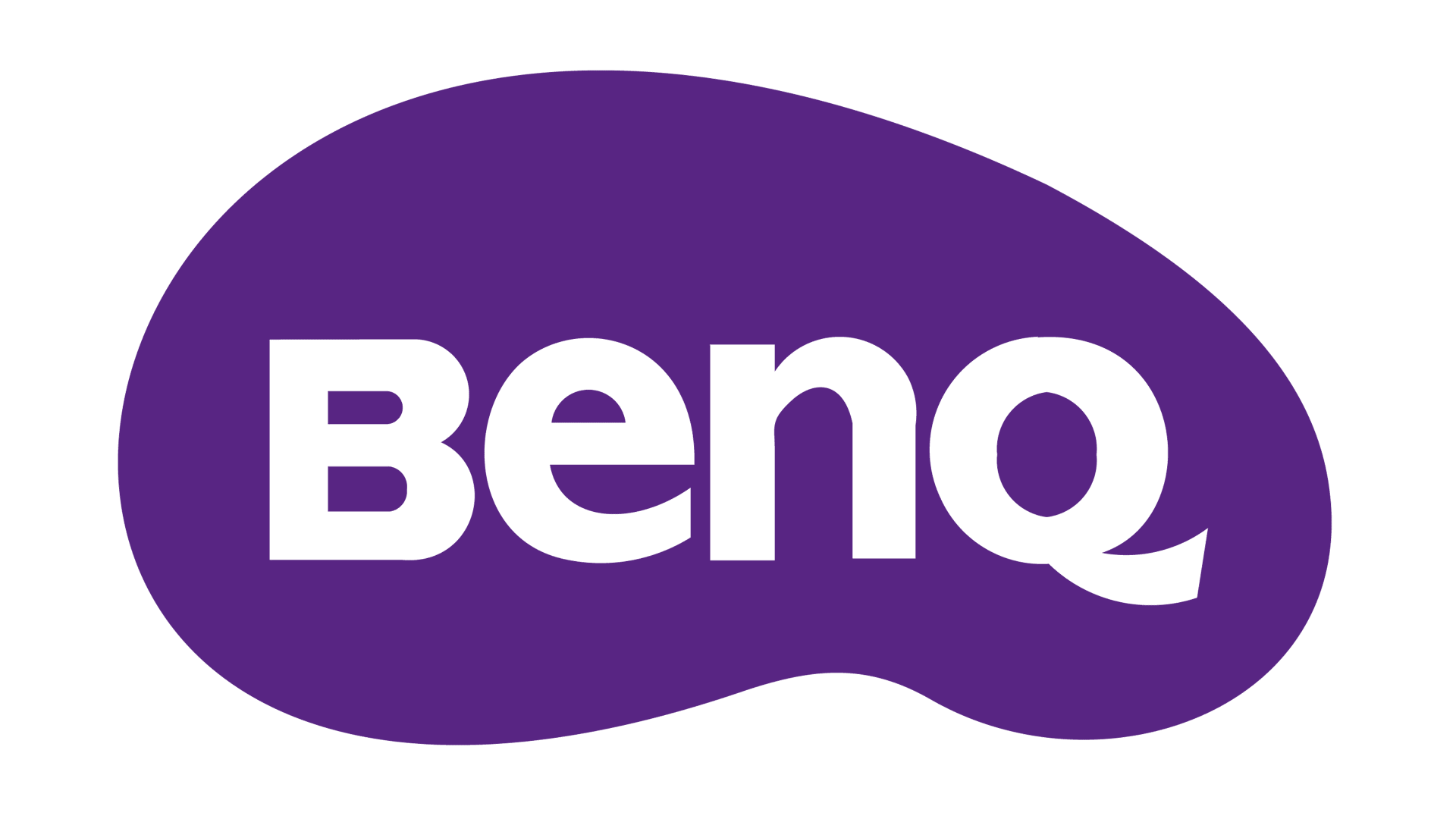 The purple BenQ logo