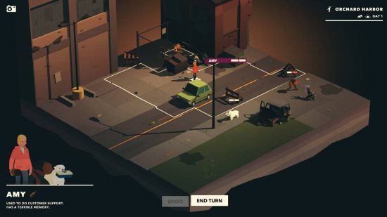 Best apocalypse games - Overland: You meet a fellow survivor called Amy and her dog