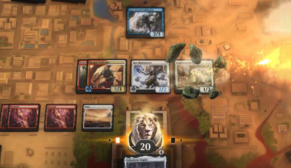 Best free PC games: Magic: The Gathering Arena. Image shows a game in progress.