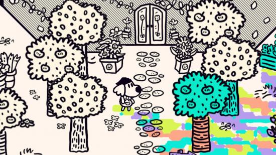 The starting screen of Chicory: A Colorful Tale