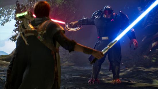 Light and dark face off with lightsabers in Star Wars Jedi: Fallen Order