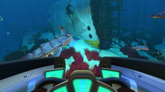 最高の潜水艦ゲーム：未来的な潜水艦の内側からの眺め