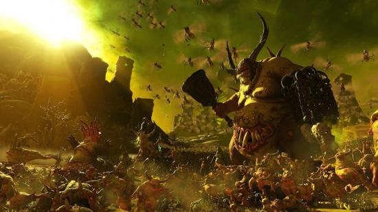 The armies of Nurgle as they appear in Total War: Warhammer 3