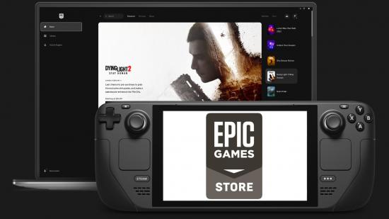 The Epic Games Store appears on the Steam Deck