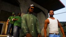 CJ and his friends from GTA: San Andreas