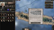 A bit of news appears in Hearts of Iron IV