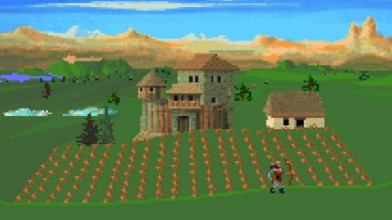 DND City-Building Game'de bir harita ekranı Kale: Kingdom Simulator