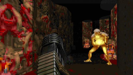 Fighting monsters in John Romero's new Doom 2 level, One Humanity, built to support Ukraine