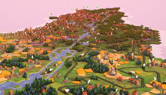 Dorfromantik early access: A landscape built out of tiny little titles