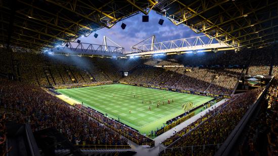 A stadium in FIFA 22