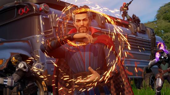 Fortnite Chapter 3 Season 3 release date: Doctor Strange tracing magic in the air.