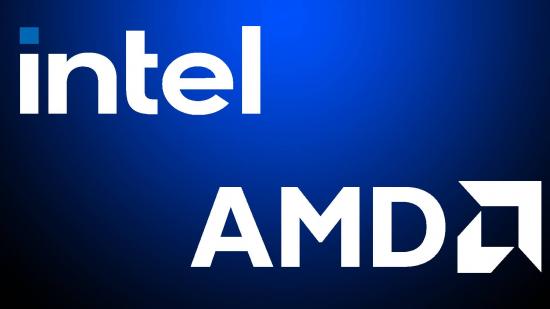 Intel and MAD logo on blue backdrop