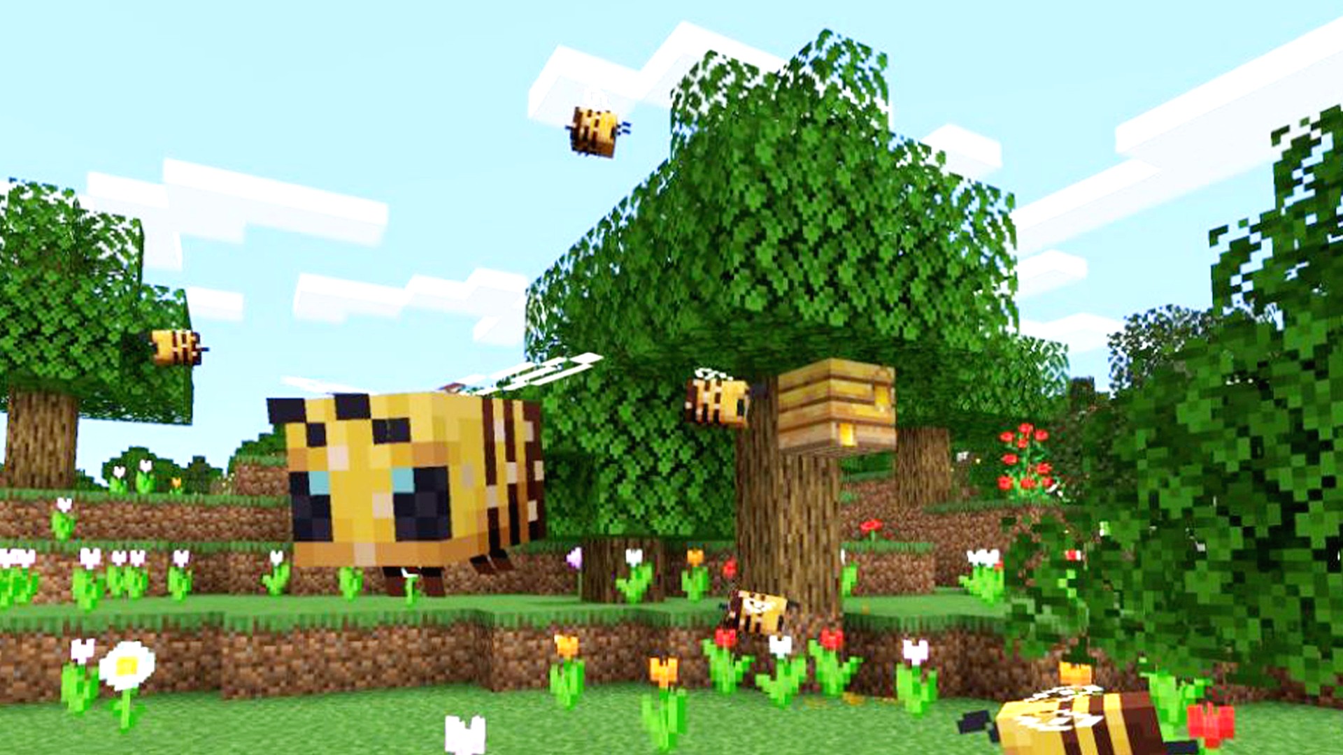 Minecraft bees: how to find bees and harvest honey