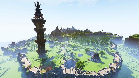 A Minecraft build of The Legend of Zelda: The Breath of the Wild