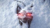 The Witcher 4 Unreal Engine 5: The iconic Witcher medallion buried in snow