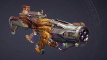 Tiny Tina's Wonderlands legendary weapons: one of the legendary SMGs is essentially a minigun.