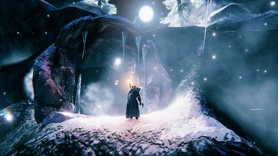 A Valheim player stumbles across a new ice cave
