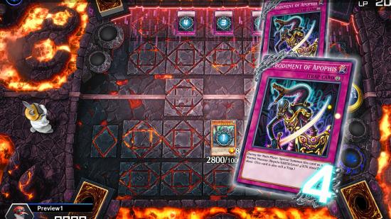 A Yu-Gi-Oh: Master Duel battle mid-flow