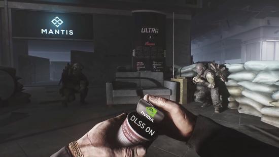 Escape From Tarkov player opens a tin can, revealing Nvidia DLSS is coming