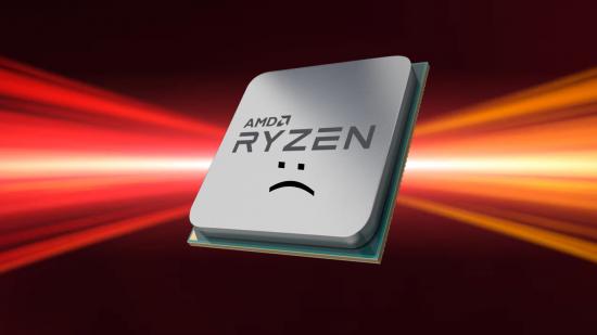 AMD Radeon software: Ryzen CPU with red and orange backdrop
