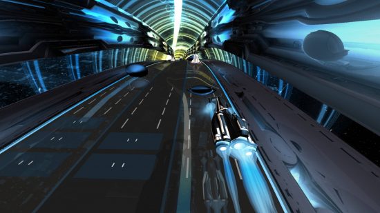 Audiosurf 2 is another fantastic rhythm game that's one of the best examples of customised soundtracks meeting gameplay, resembling Wipeout with its sci-fi setting of rocket ships in space.