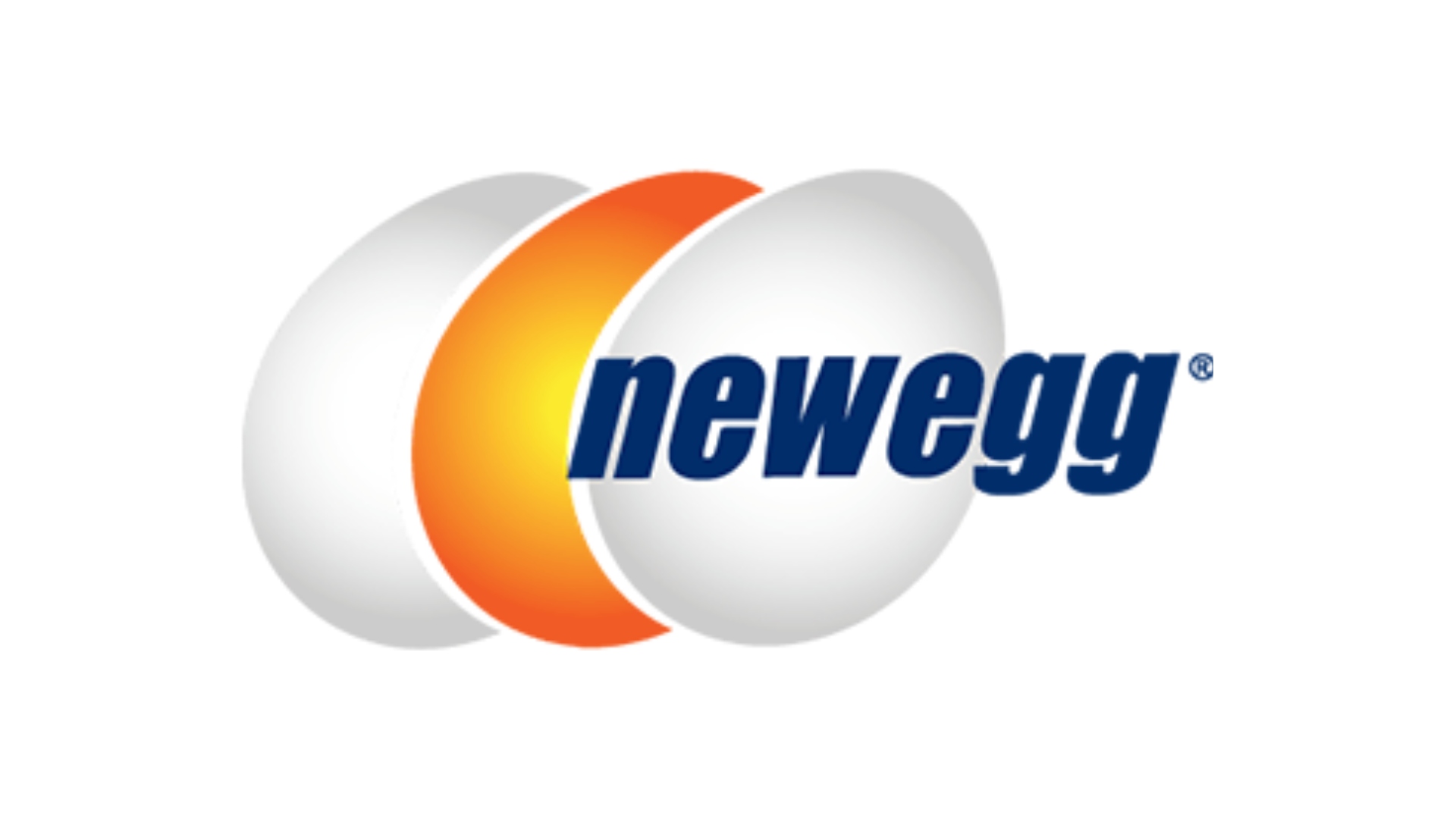 カスタムPCビルドに最適なWeb​​サイト、番号2：Newegg。ロゴは白い背景にあります。