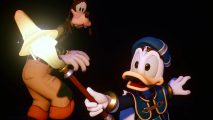 Donald wields his own lightsaber? Could be if there's a Kingdom Hearts 4 Star Wars world