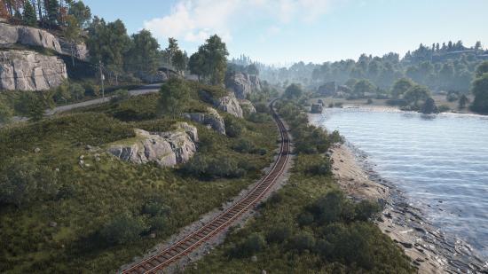 An overhead view of the new Rust rail network