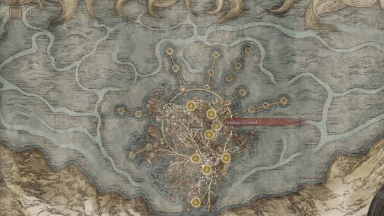 Best Elden Ring talismans - location of the Dragoncrest Greatshield.