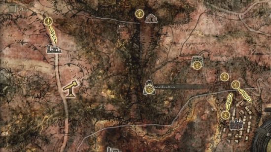 Best Elden Ring talismans - location of the Gold Scarab.