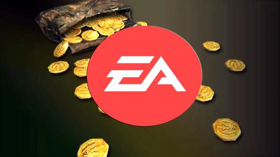 A bunch of gold coins from Thedas spill over a potential EA merger or sale